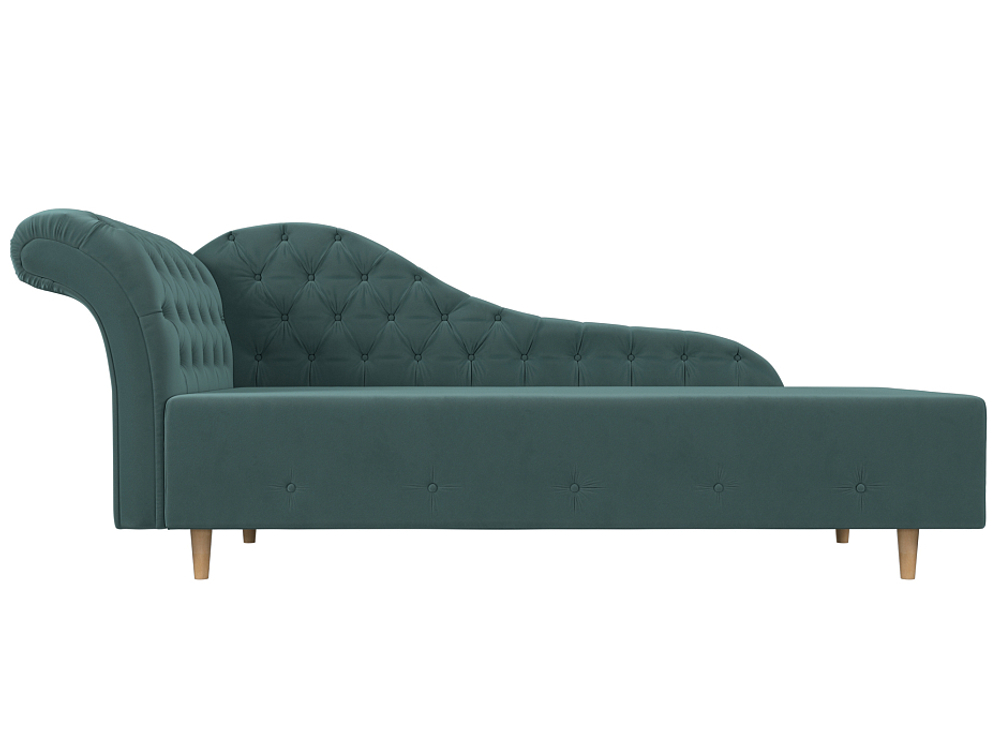 Кушетка Камерон левая, Бирюзовый, Велюр, 110091L