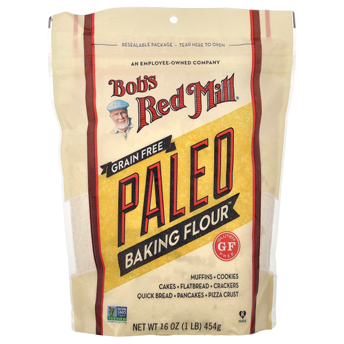 Bob's Red Mill, Paleo Baking Flour, беззерновая мука для выпечки, для людей, соблюдающих палеодиету, 454 г (16 унций)