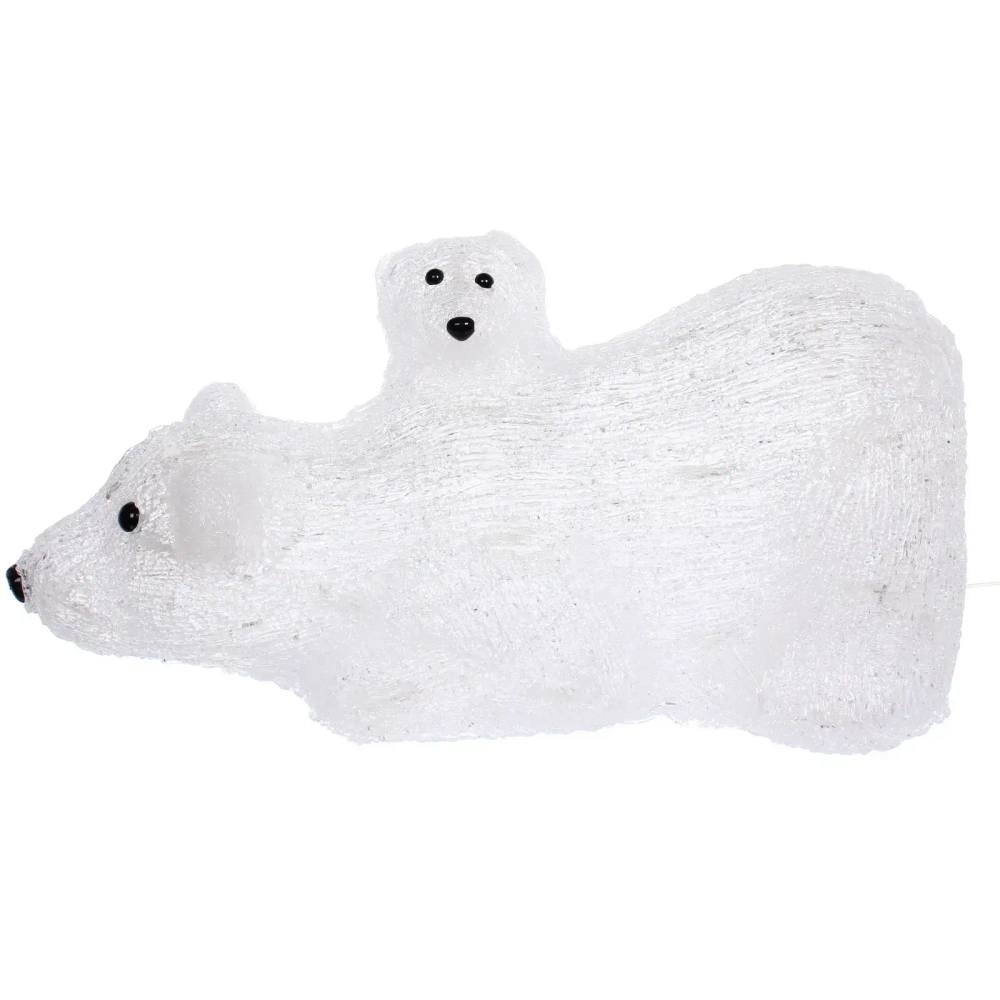 Фигура светодиодная «Медвежья семья» 38*19*19 см, 50 ламп LED, авторежим, 220V, Белый