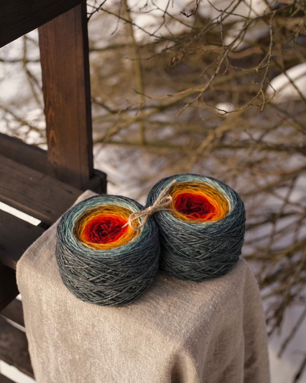 Градиент "Осень в горах" 80 г шерсть