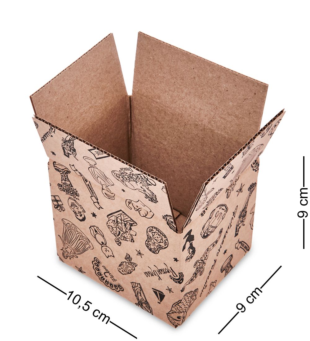 GAEM Art ГКП-56 Коробка 4-х клапанная гофрокартон 105х90х90