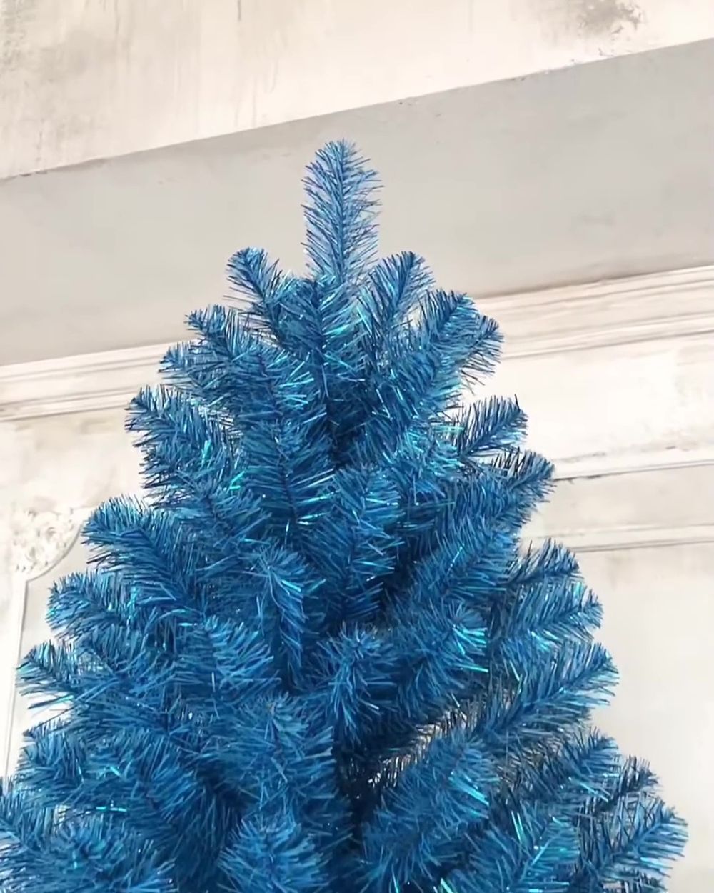 Искусственная голубая елка «Искристая голубая» (пвх) 180 см / 1.8 м