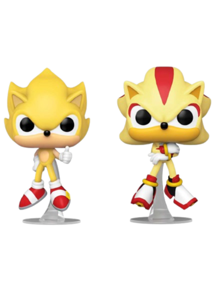 Набор Фигурок Funko POP! Games Sonic the Hedgehog Super Sonic & Super Shadow (FL) (Exc)