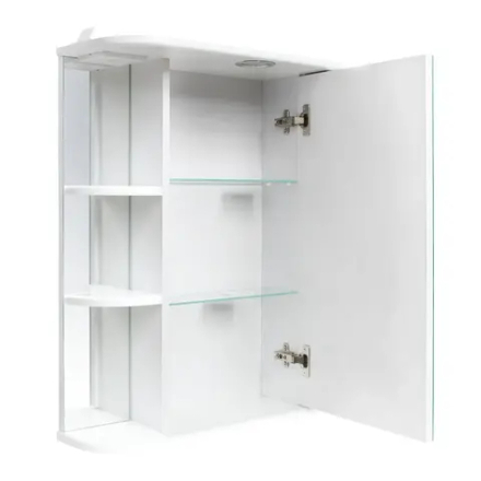 Шкаф с зеркалом для ванной Sanita Вега-02, 70 x 50,3 x 23,5 см