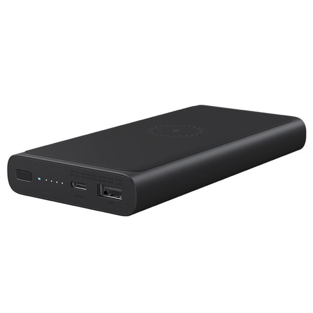 Внешний аккумулятор Xiaomi Power Bank Wireless 10W 10000 Mah черный (WPB15DZM)