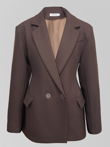 Пиджак ASKins 344 приталенный однотонный с карманами по бокам