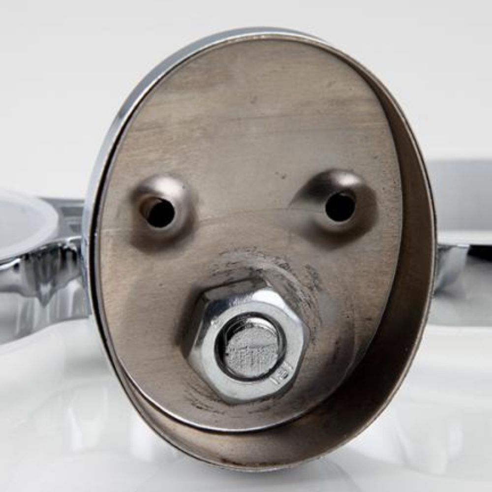 Стакан для зубных щеток, двойной, стекло/металл, хром, Frap, F1608