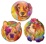 Деревянный пазл Wood Trick Щенок Чарли (Такса) (23x24 см)