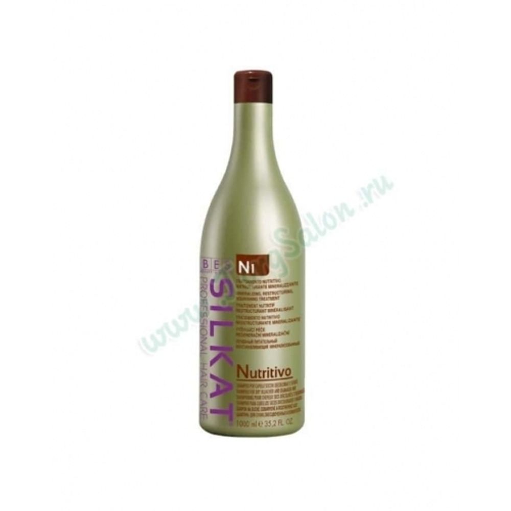 Питательный шампунь для сухих волос «Silkat Nutritivo N1», BES, 1000 мл.