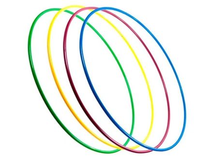 Обруч гимнастический утяжел. цветной, стальной. Диаметр - 90 см, вес 1100 гр.: D-90м-1100гр.