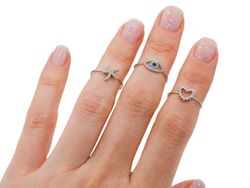 Кольцо на фалангу Eye