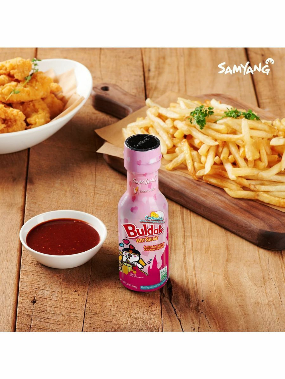 Соус Samyang острый со вкусом курицы Карбонара Buldak 200 г
