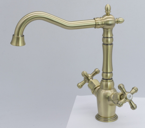 370121-D Смеситель 2-руч. для кухни (БРОНЗА) ViEiR (10/1шт)