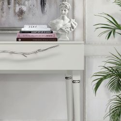 Консоль Арт Колор matte Классик Сильвер Белый опал матовый