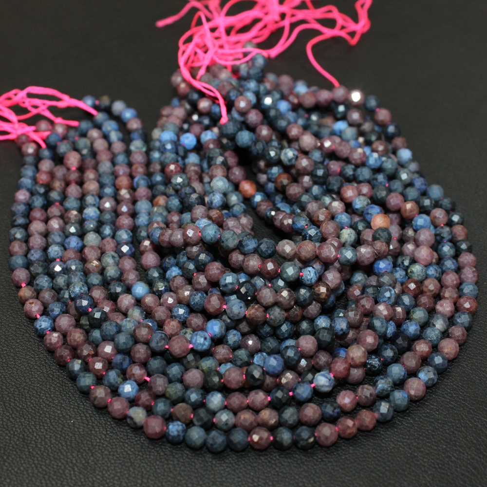 Корунды Рубин\Сапфир юв. огр бусины 4мм