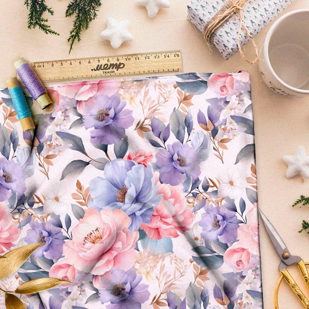 Ткань премиум дюспо пастельный эффект