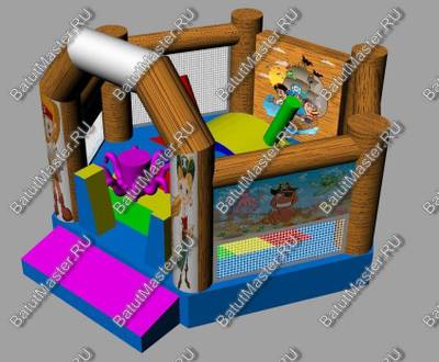 Коммерческий надувной батут "Весёлый пират"