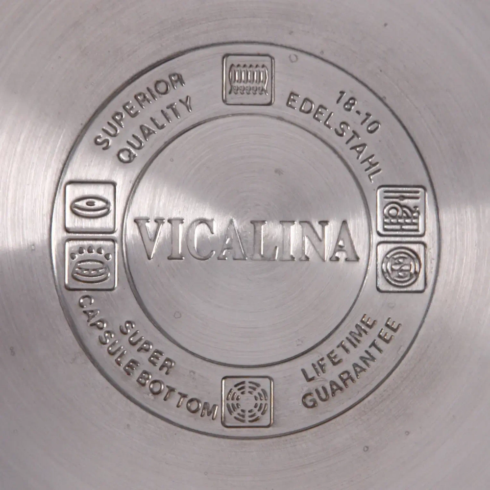 Чайник из нержавеющей стали 3,2л «Vicalina» Бисквит белый VL-0056