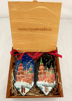 Набор ёлочных игрушек "Конфеты с росписью Палех-7"