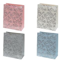 GAEM Пакет подарочный M (бумага 210г/м2, блок 12шт), L26 W12 H32 см, 4в.