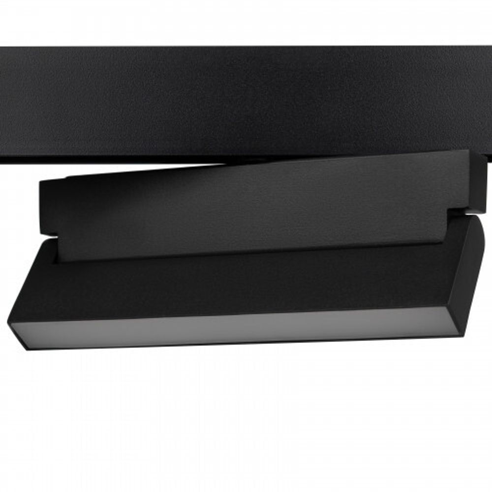 Магнитный трековый светильник ЭРА TRM20-2-22-12W3K-B для системы NOVA 48V 12Вт 3000К заливающий свет черный