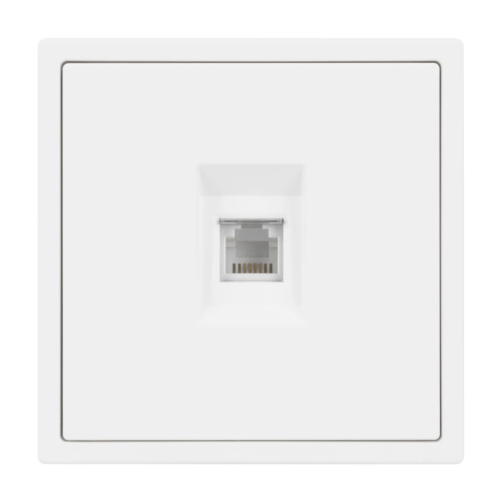 Механизм телефонной розетки SCT-NOBE-MTL1-SFPL-WH (RJ-11, 4C) (Arlight, Белый кварц) 054300