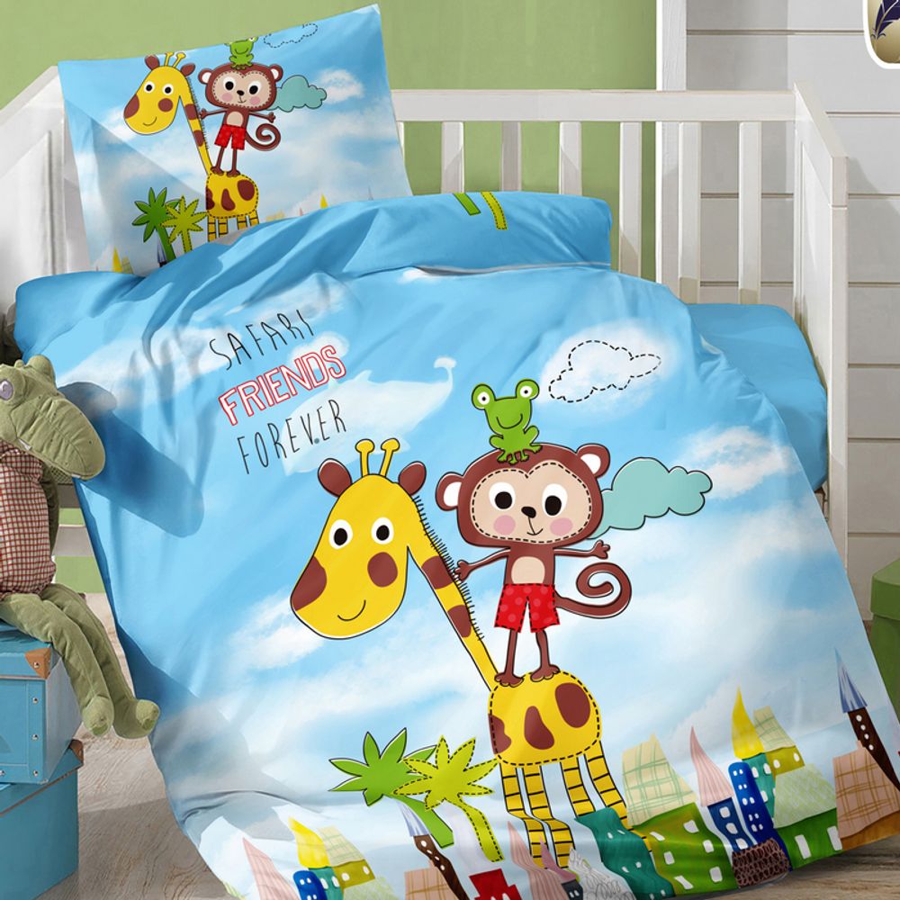 Комплект постельного белья &quot;РУ. BABY ИВТЕКС&quot; дизайн: D-058, поплин, 100% хлопок.