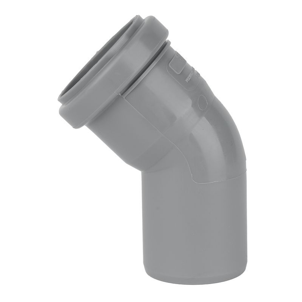 Отвод канализационный Дигор 50 мм 45°