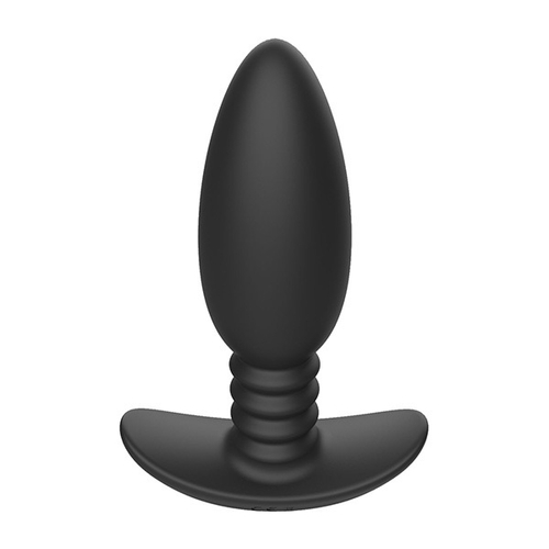 Черная анальная вибропробка 13,5см с пультом ДУ I-Moon Anal Vibrator MY-621