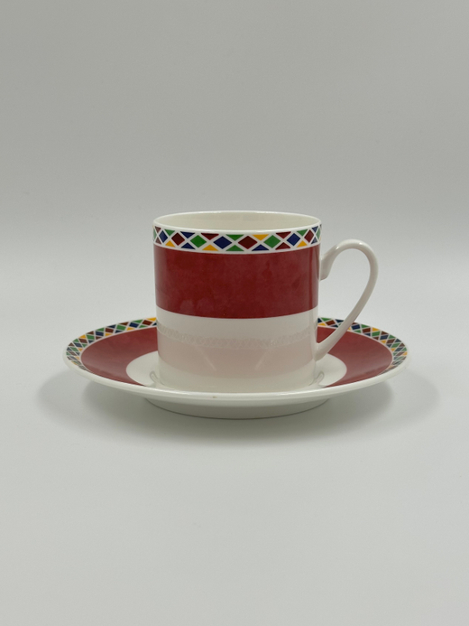 Кофейная пара красная Yves Saint Laurent by Yamaka