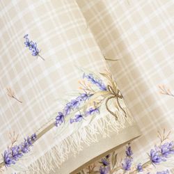 НАБОР ПОЛОТЕНЕЦ ИЗ 2-Х ШТ "ДУША ПРОВАНСА",40Х60СМ, 100% ХЛОПОК,ТВИЛ,КЛЕТКА