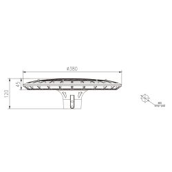 Светильник светодиодный садово-парковый ЭРА SPP-506-0-30K-060 60Вт 3000K IP65 черный | Садово-парковые светильники