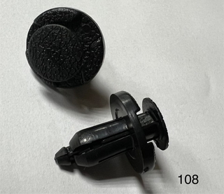 Клипса иномарка  d- 8 (защелка)  (20шт/уп)  Код- 108 длинная