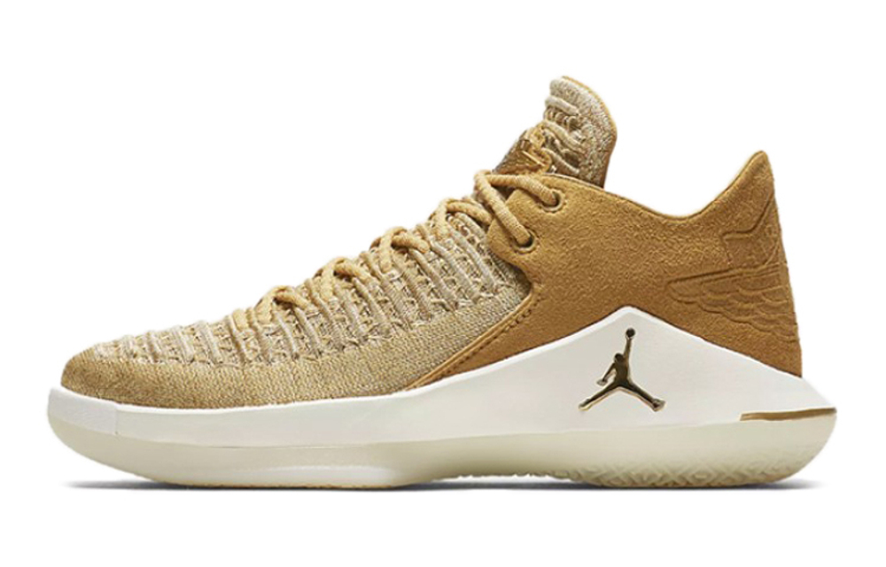 GS Big boy Air Jordan 32 Low BG low-cut actual combat basketball shoes big boy beige Brown