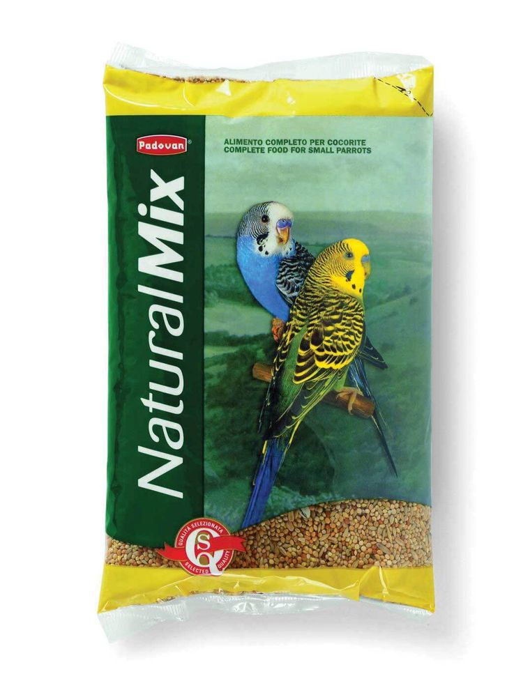 Padovan NaturaMix Cocorite 1 кг (пакет) Основной корм для волнистых попугайчиков