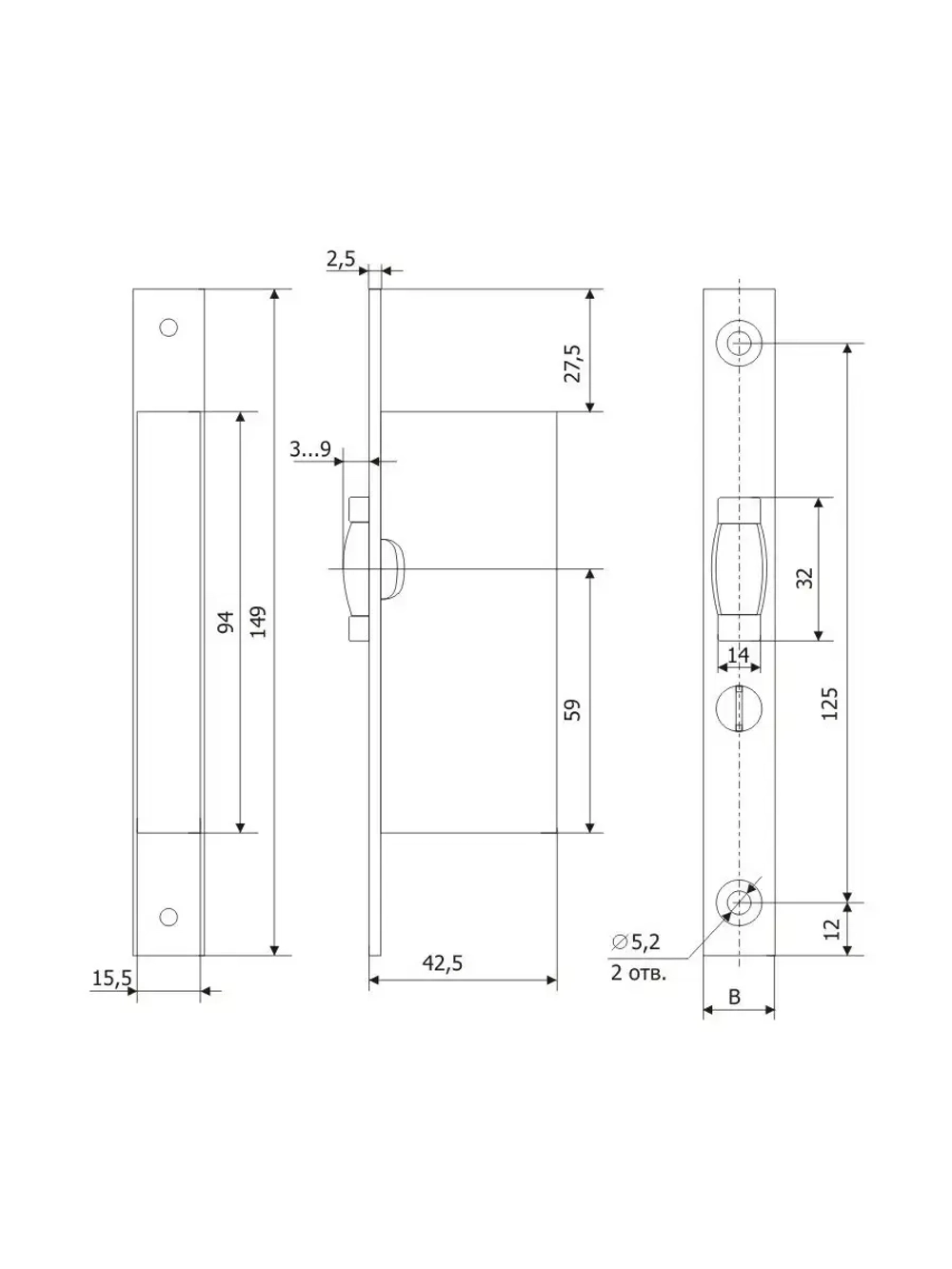 Защелка Гардиан PROFI 1R (ПРОФИ 25.1р.24) роликовая