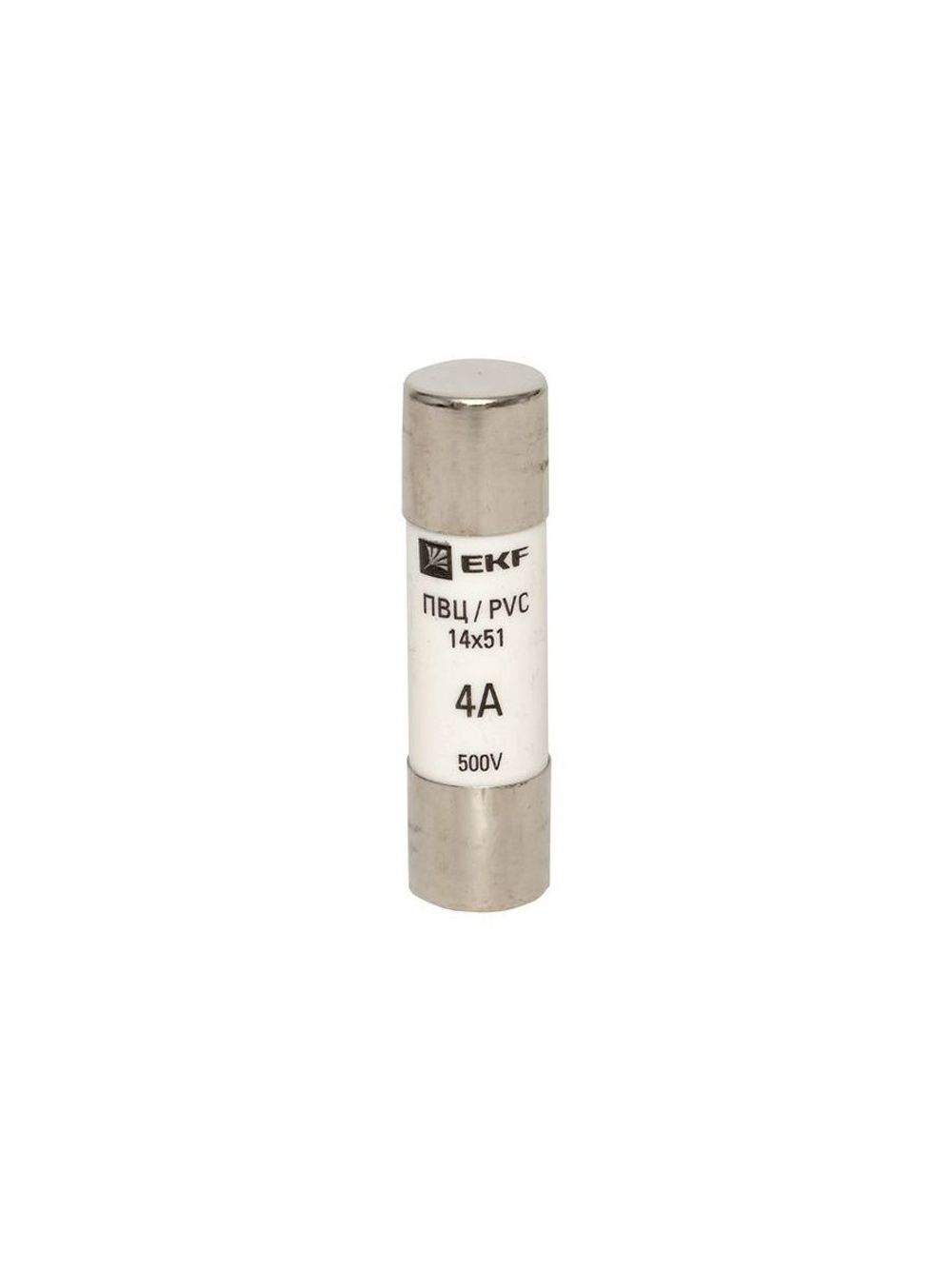 Вставка плавкая цилиндрическая ПВЦ 14х51 4А EKF pvc-14x51-4