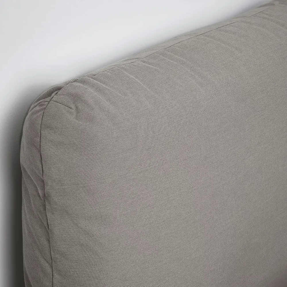 Каркас кровати с обивкой - IKEA SAGESUND, 200х140 см, серый, САГЕСЕНД ИКЕА