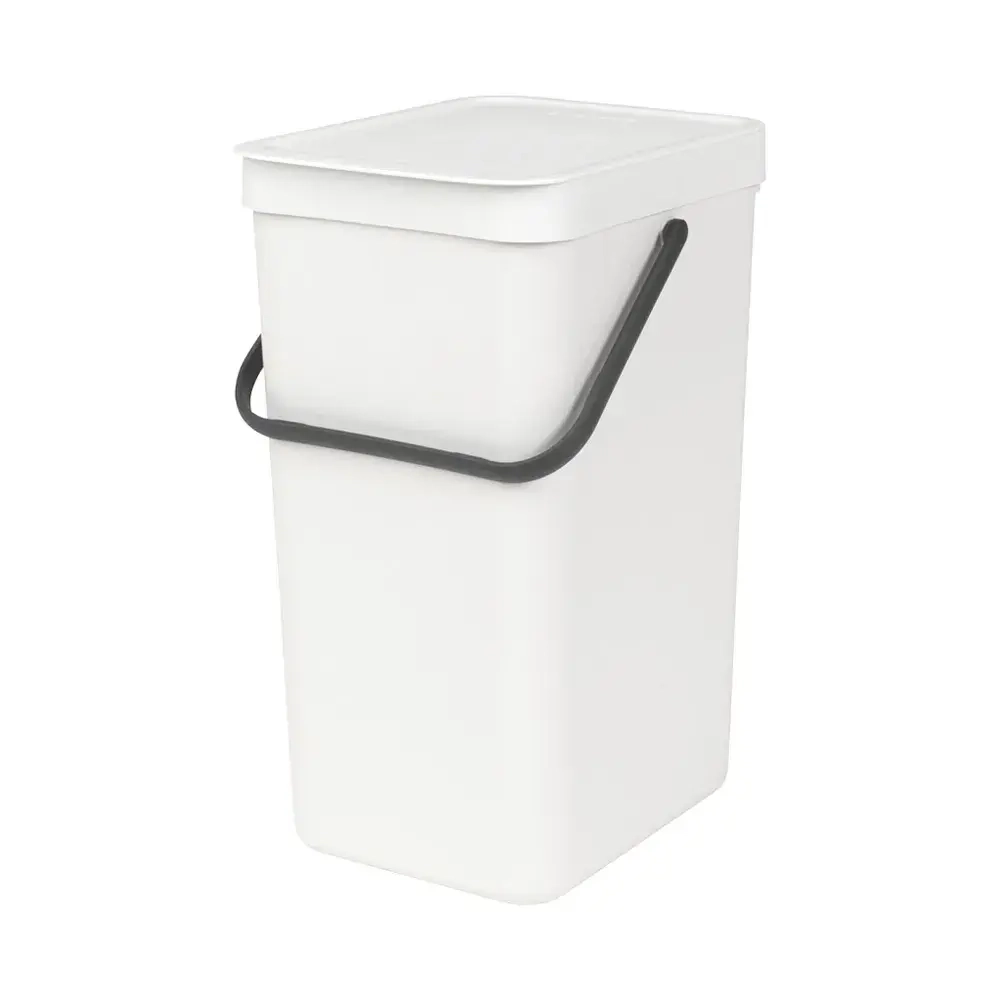 Brabantia Контейнер для мусора Sort & Go 16л белый