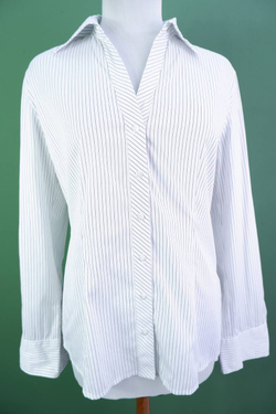 Рубашка S.Oliver в полоску для делового стиля 44 размер