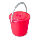 Ведро колор 5л с крышкой перламутровое красное С402ККРА