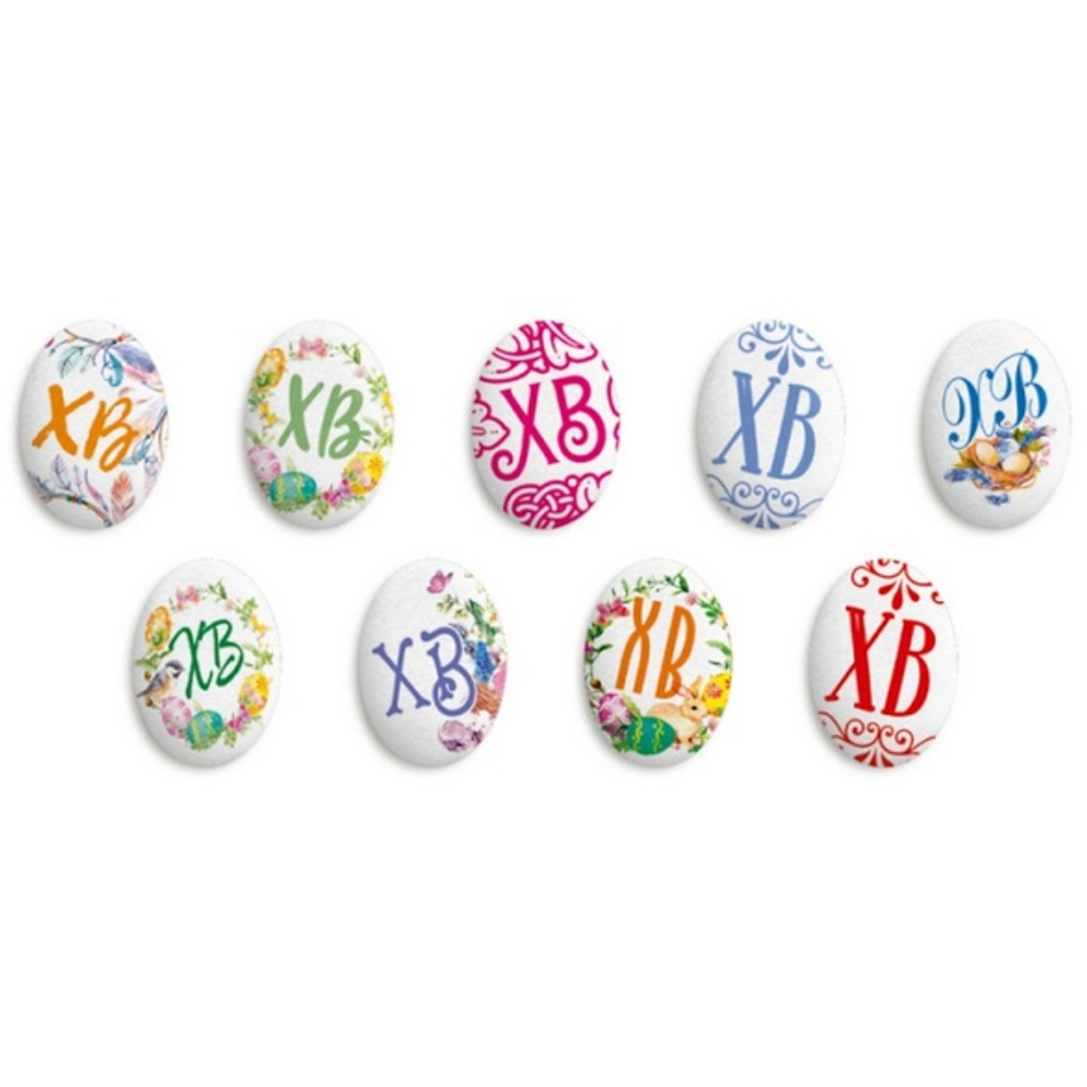 Медальоны сахарные ХВ Микс 35х25 мм 15 шт