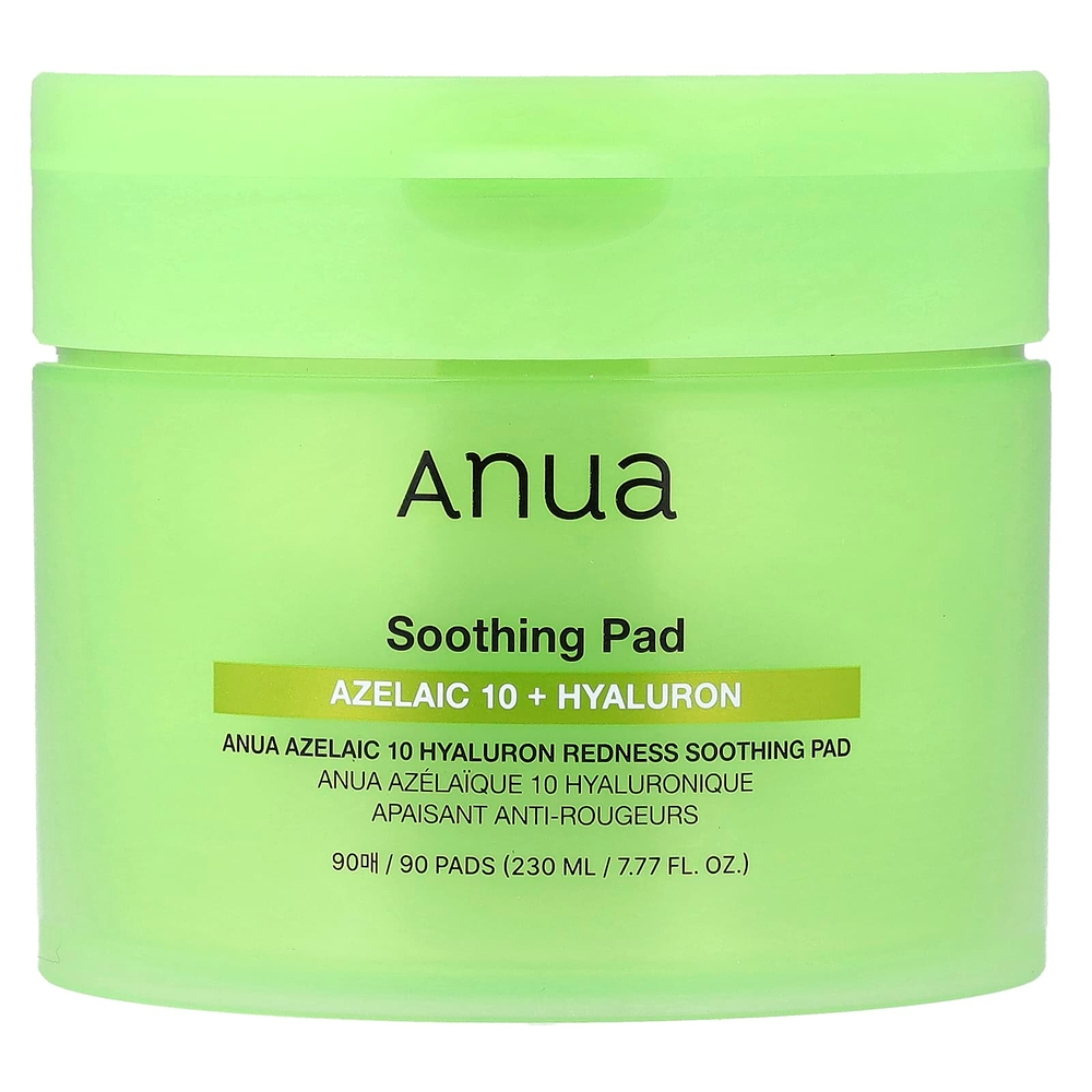 Anua, Azelaic 10, гиалуроновые диски, против покраснений, 90 шт.
