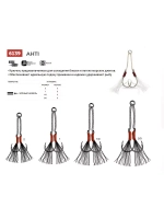 Крючок одинарный рыболовный 6139 TI , №01, 3 пары