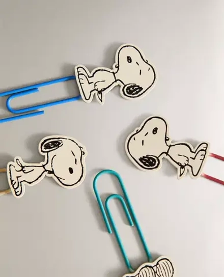 ZARA HOME НАБОР ДЕТСКИХ ЗАЖИМОВ PEANUTS™ (НАБОР ИЗ 4 ЗАЖИМОВ), КРЕМОВЫЙ
