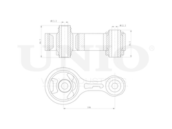 Опора двигателя задняя UNIO RMP-15076