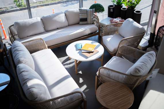 Комплект уличной мебели Talara, двухместный диван, 2 кресла, столик