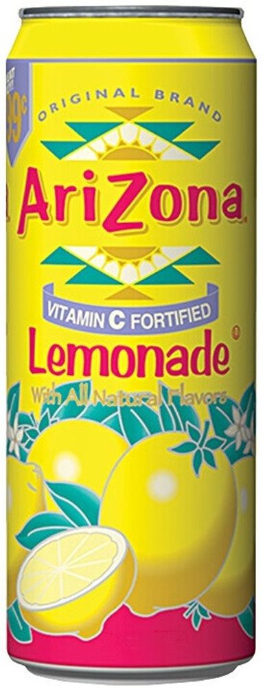 Чай Холодный Зеленый со Вкусом Лимона Arizona Lemonade 0.65 - банка