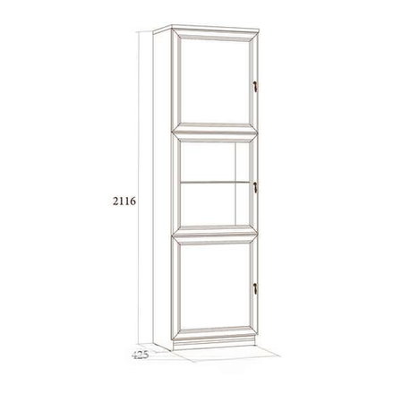 ЕКАТЕРИНА Витрина 1-дв. ЕВ 2002 H=2116