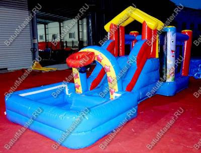 Детский надувной батут "Цирковой слоник"